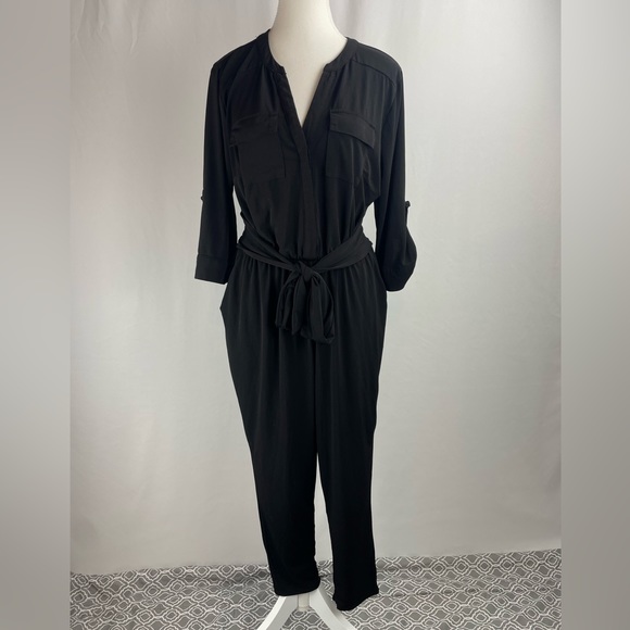 torrid Pants - Torrid Long Sleeve Belted Romper, Size 00